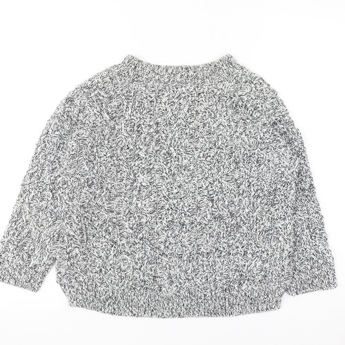 H&M Womens Grey Chunky Knit Pullover Jumper XS