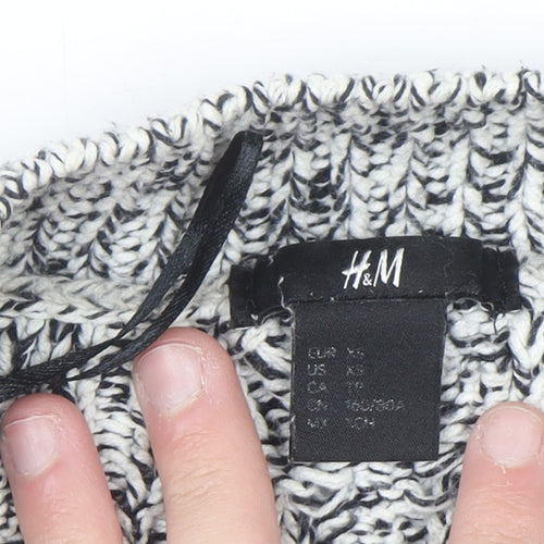H&M Womens Grey Chunky Knit Pullover Jumper XS