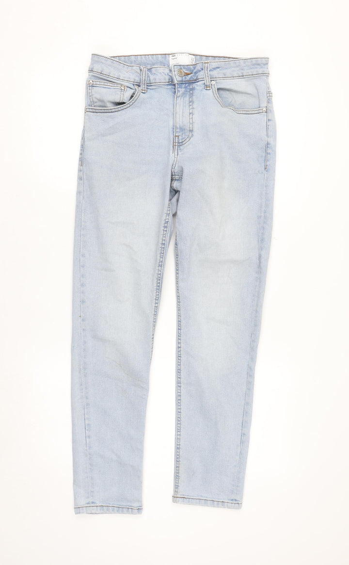 ASOS Design Women's Light Blue Tapered Jeans Size 12 W30 L32