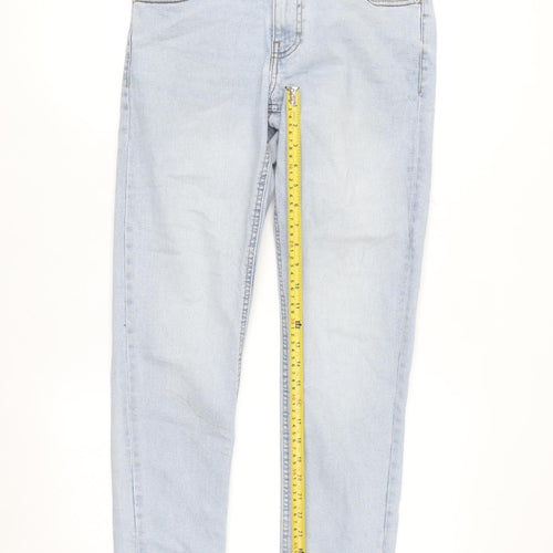 ASOS Design Women's Light Blue Tapered Jeans Size 12 W30 L32