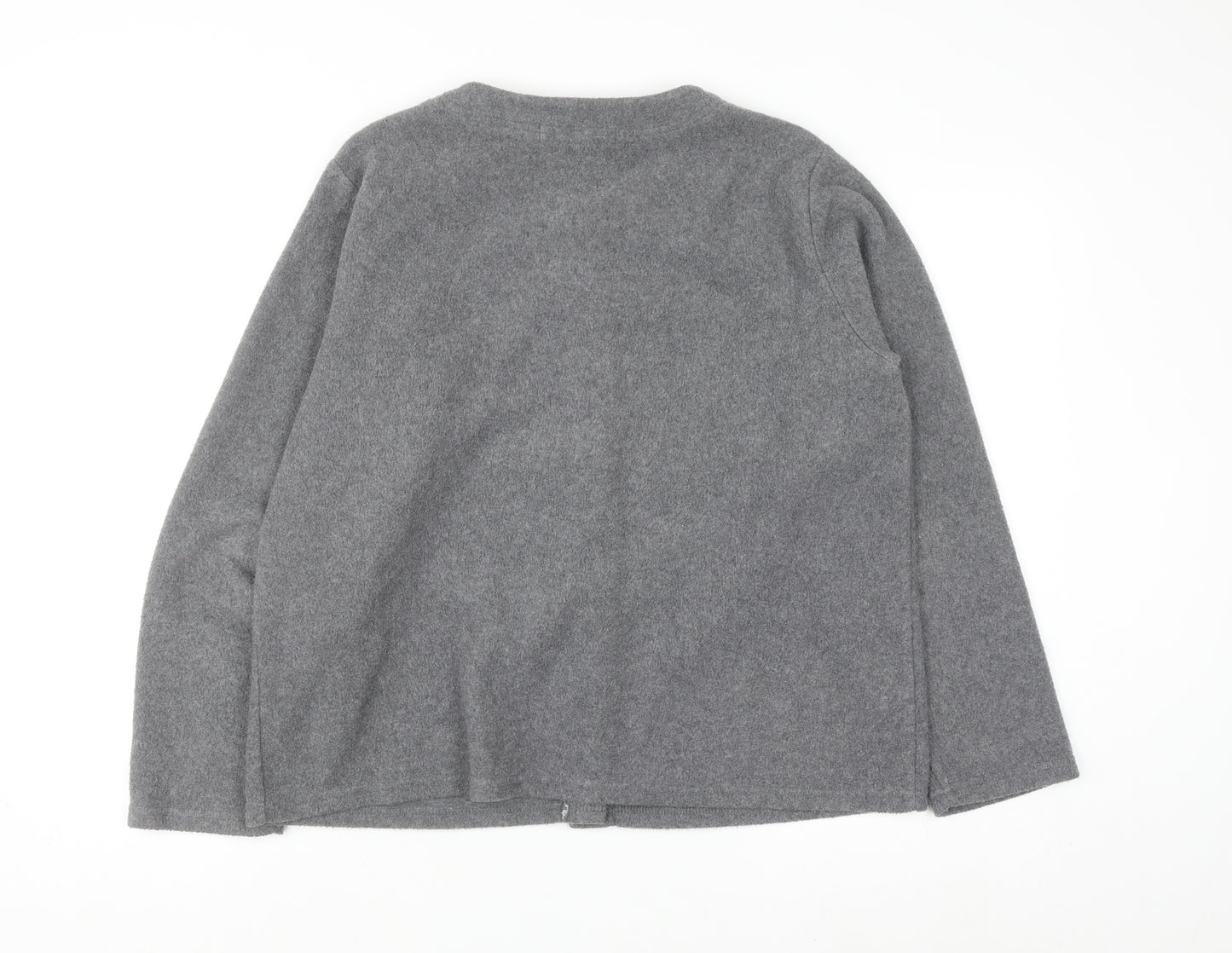 Chinawear Women's Grey Long Sleeve Cardigan L Vintage Knit