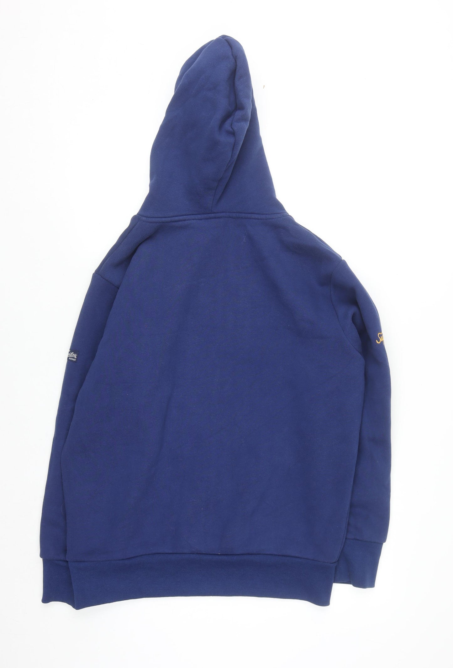 Superdry Men's Blue XS Pullover Hoodie with Tiger Graphic