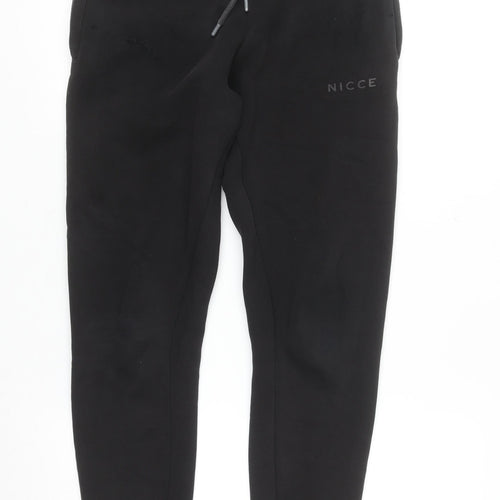 Nicce Men's Black Jogger Sweatpants XS Fleece Cotton Blend