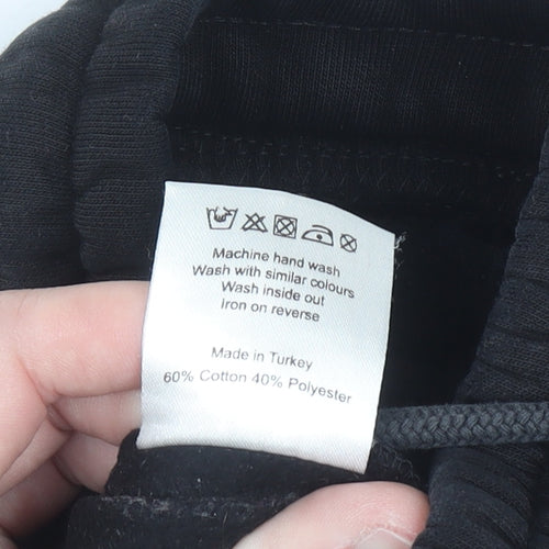 Nicce Men's Black Jogger Sweatpants XS Fleece Cotton Blend