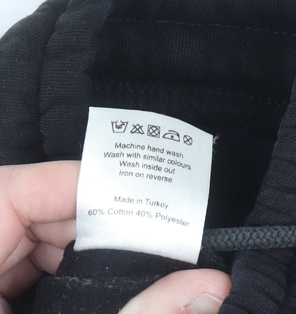 Nicce Men's Black Jogger Sweatpants XS Fleece Cotton Blend