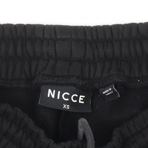 Nicce Men's Black Jogger Sweatpants XS Fleece Cotton Blend