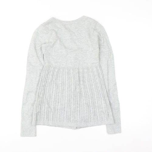 Hollister Women's Grey XS Cable-Knit Button Cardigan