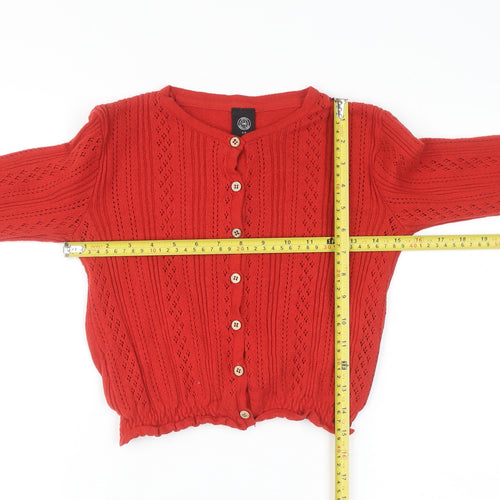 Urban Outfitters Women's Red Knit Button Cardigan Size S