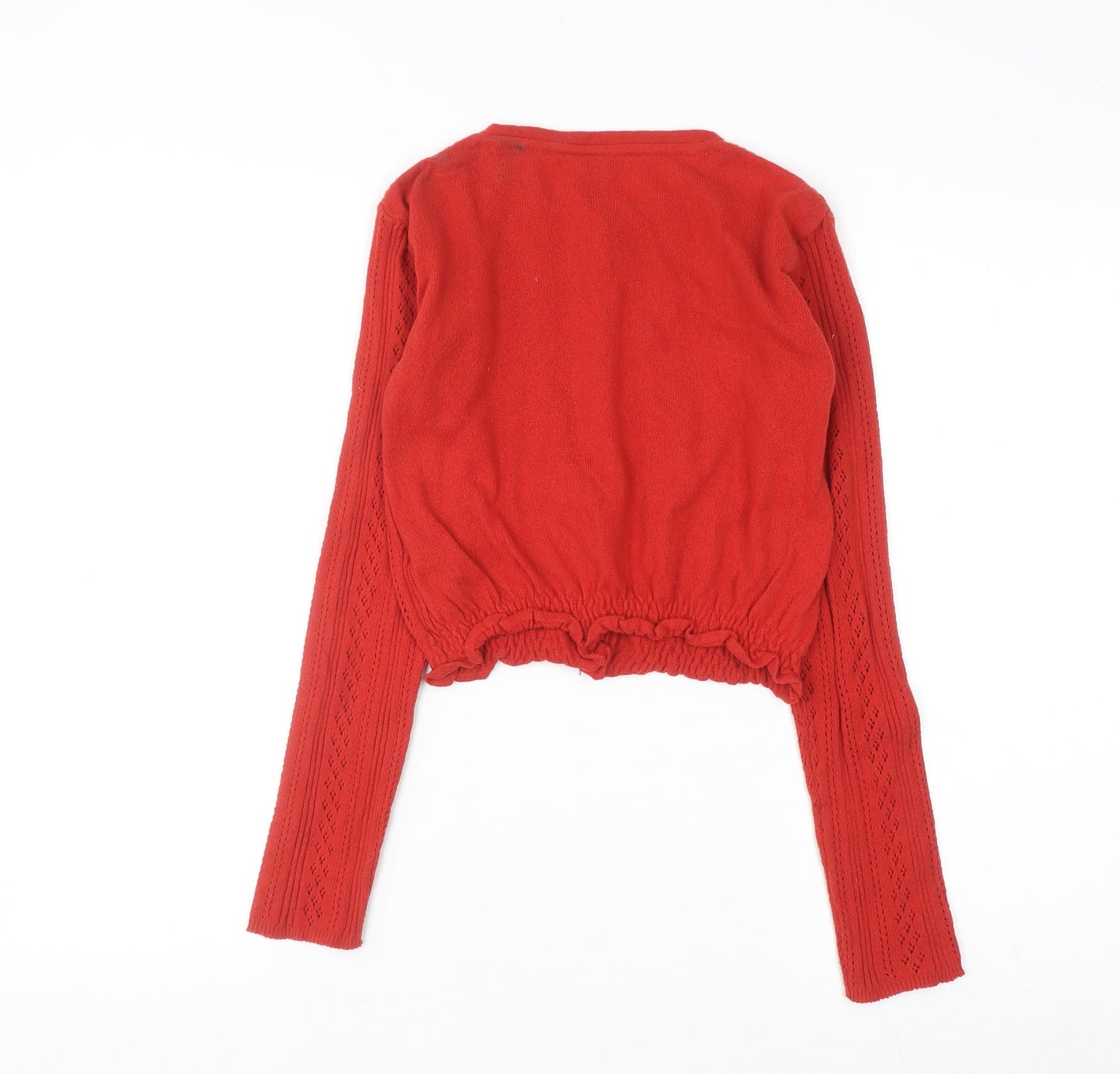 Urban Outfitters Women's Red Knit Button Cardigan Size S