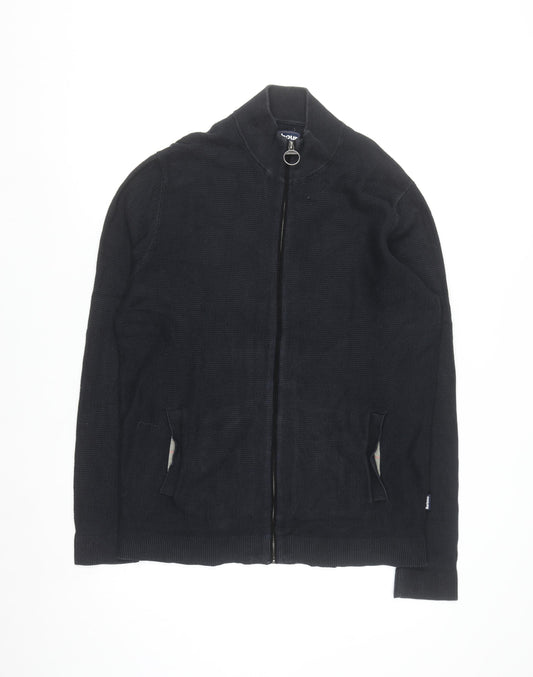 Barbour Men's Black L Full Zip Cotton Jumper