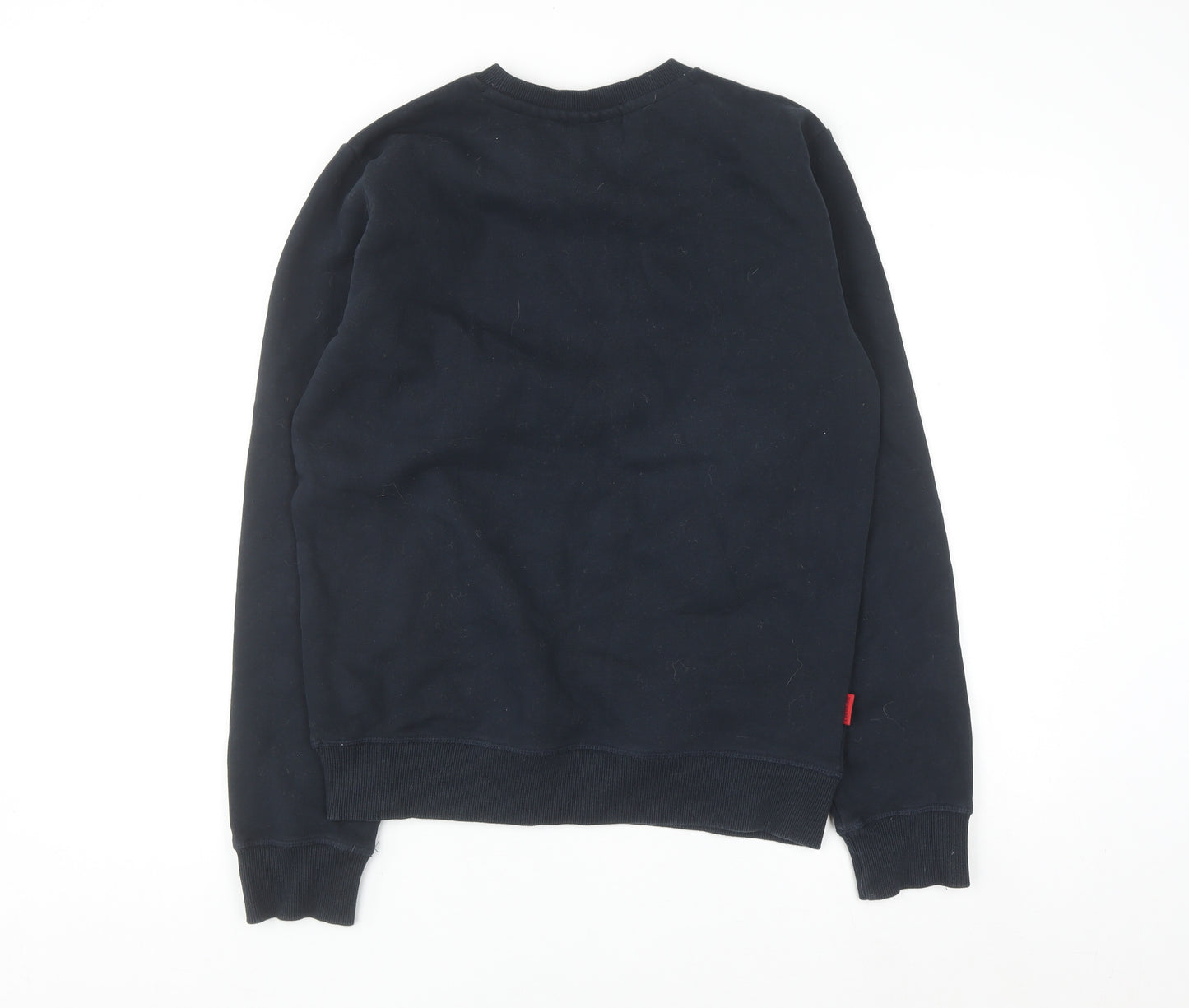 Superdry Men's Blue Pullover Sweatshirt M Crew Neck Fleece