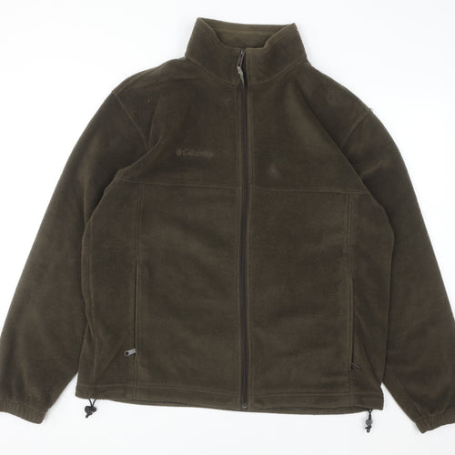 Columbia Men's Brown Fleece Full Zip Sweatshirt Jacket L