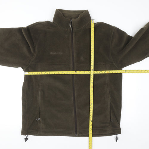 Columbia Men's Brown Fleece Full Zip Sweatshirt Jacket L