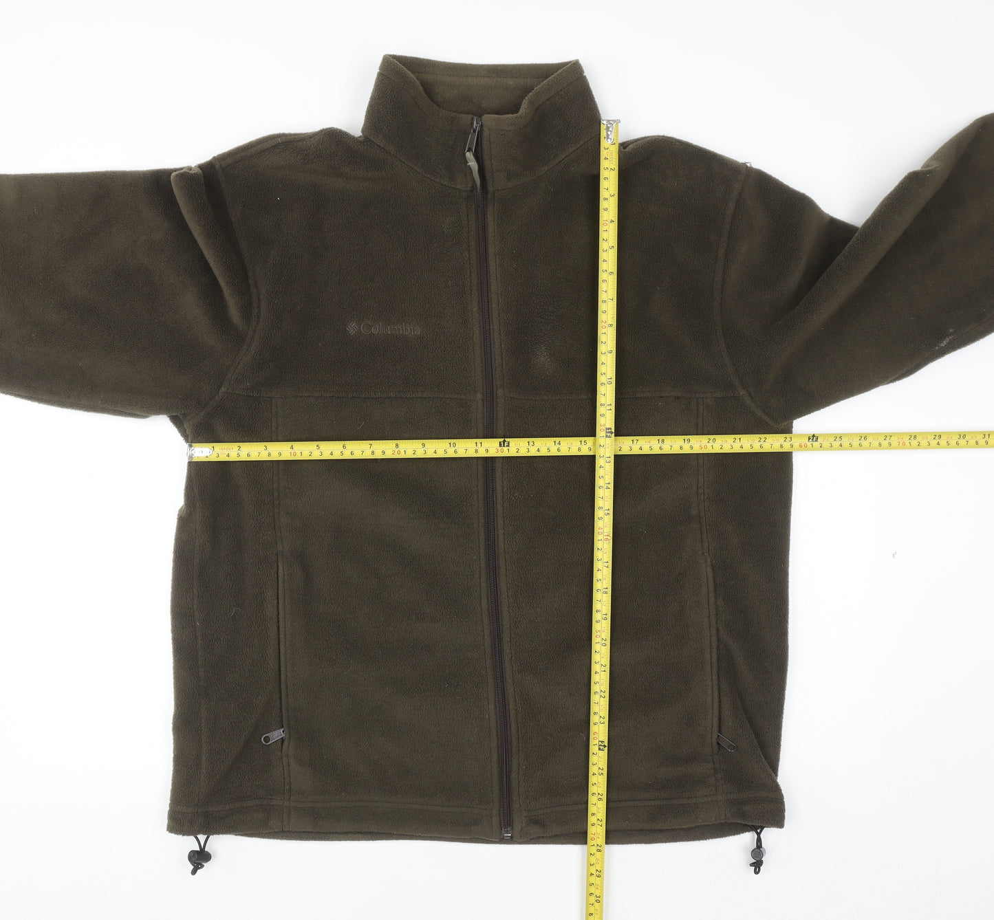 Columbia Men's Brown Fleece Full Zip Sweatshirt Jacket L