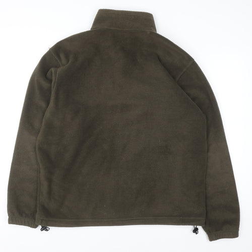 Columbia Men's Brown Fleece Full Zip Sweatshirt Jacket L