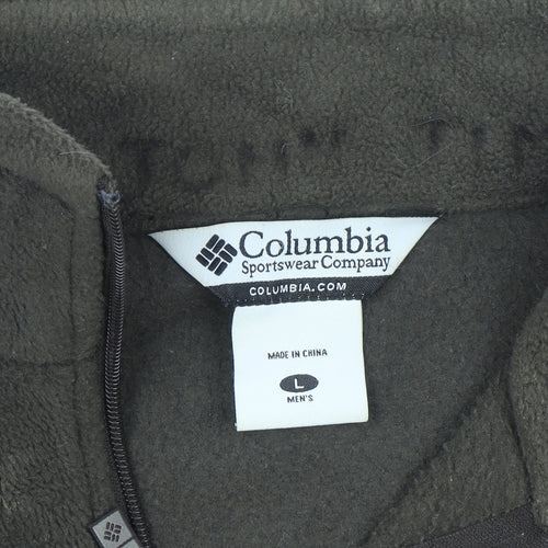 Columbia Men's Brown Fleece Full Zip Sweatshirt Jacket L