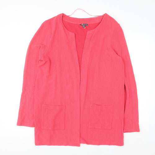 Street One Women's Pink Long Sleeve Open Cardigan Size 16