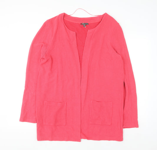 Street One Women's Pink Long Sleeve Open Cardigan Size 16