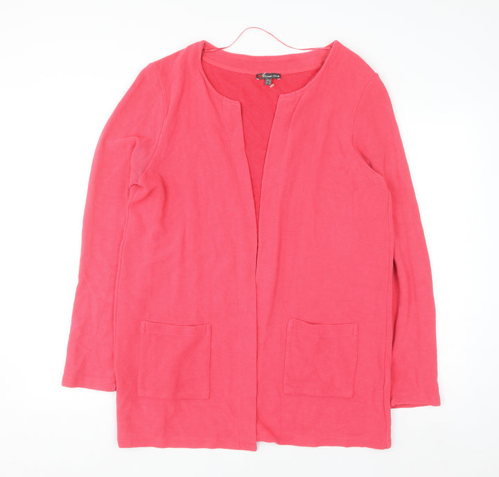 Street One Women's Pink Long Sleeve Open Cardigan Size 16