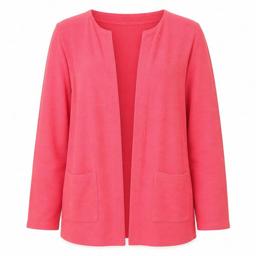 Street One Women's Pink Long Sleeve Open Cardigan Size 16