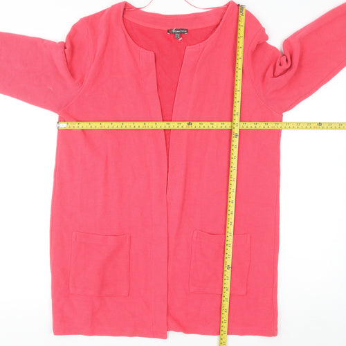 Street One Women's Pink Long Sleeve Open Cardigan Size 16