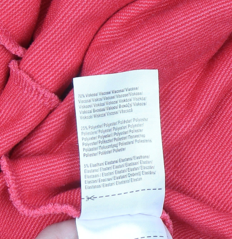 Street One Women's Pink Long Sleeve Open Cardigan Size 16