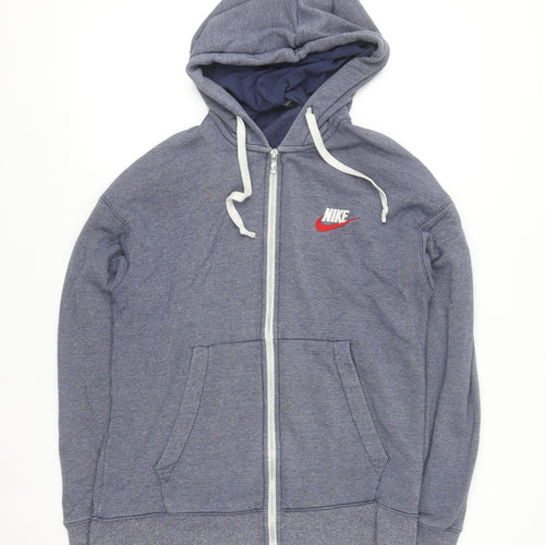 Nike Men's Blue Full Zip Hoodie Medium Sportswear