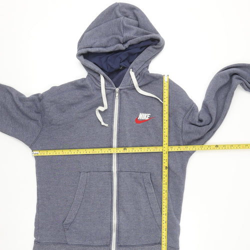 Nike Men's Blue Full Zip Hoodie Medium Sportswear