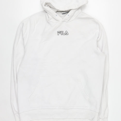FILA Men’s White Pullover Hoodie XL Limited Edition Sportswear