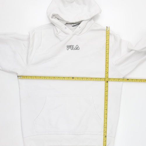 FILA Men’s White Pullover Hoodie XL Limited Edition Sportswear