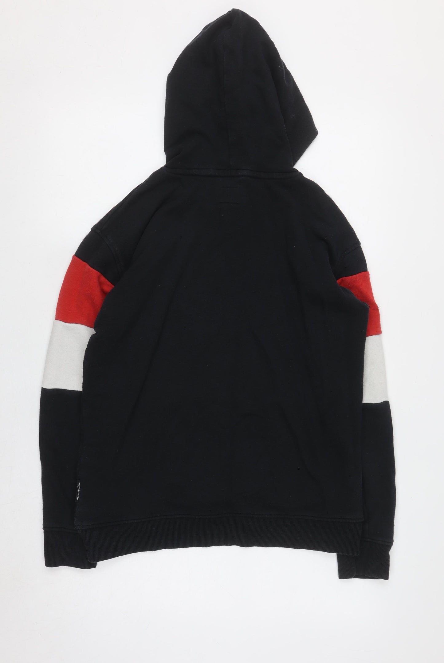 DC Shoes Mens XL Black Pullover Hoodie Skate Graphic Sweatshirt