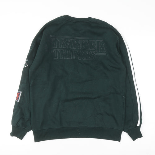 Primark Girls Green Hawkins Tigers Sweatshirt Stranger Things 12-13 Years