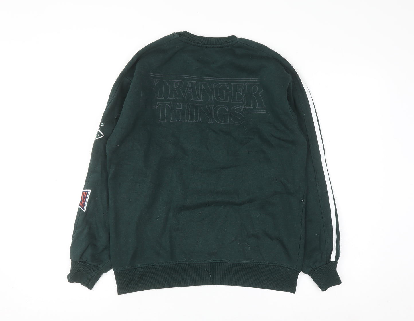 Primark Girls Green Hawkins Tigers Sweatshirt Stranger Things 12-13 Years