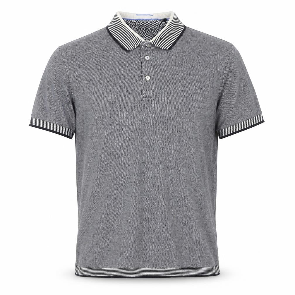 Ted Baker Men's Grey Cotton Short Sleeve Polo Shirt Size L