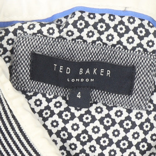 Ted Baker Men's Grey Cotton Short Sleeve Polo Shirt Size L