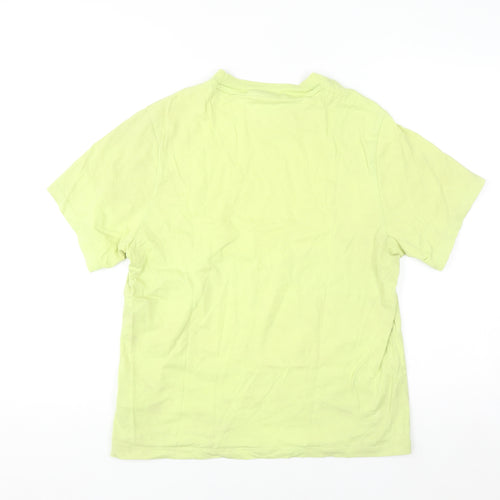 Adidas Women's Green Short Sleeve Basic Cotton T-Shirt Size 10