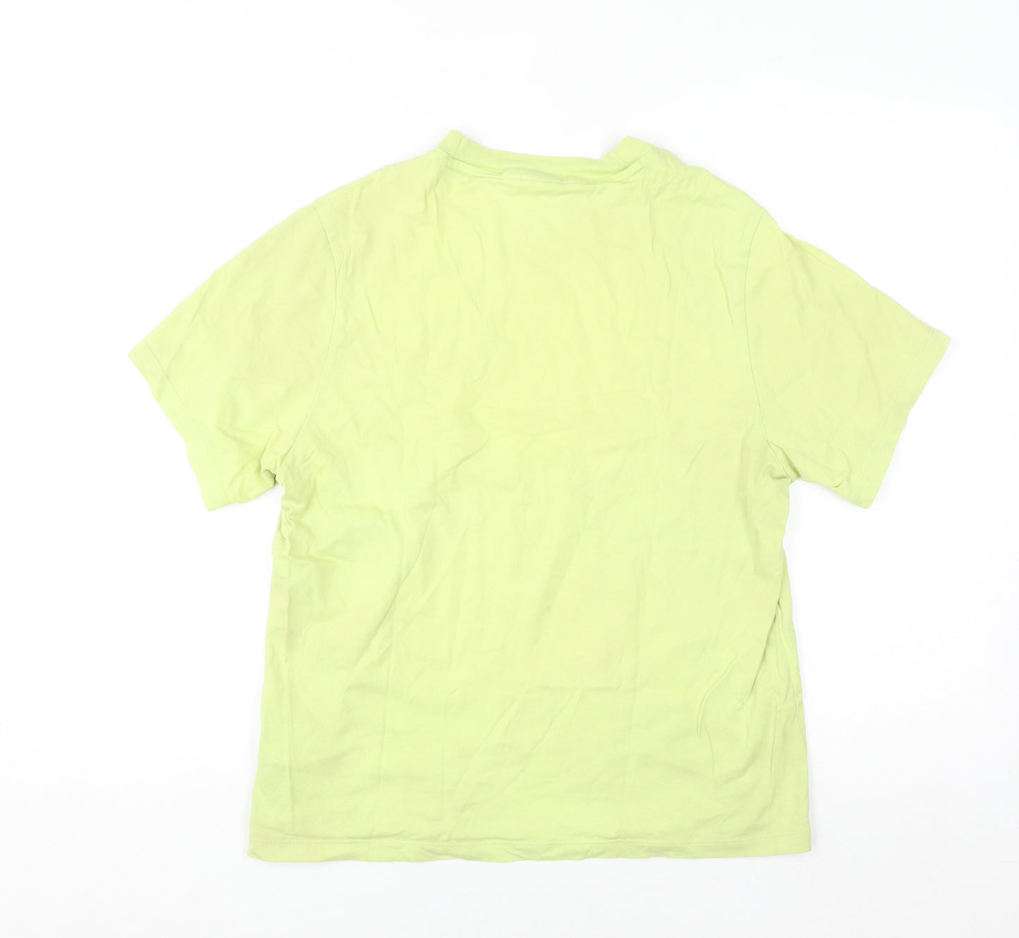 Adidas Women's Green Short Sleeve Basic Cotton T-Shirt Size 10