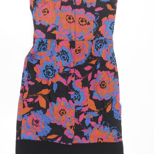 New Look Women’s Multicoloured Floral Strapless Bodycon Dress Size 10