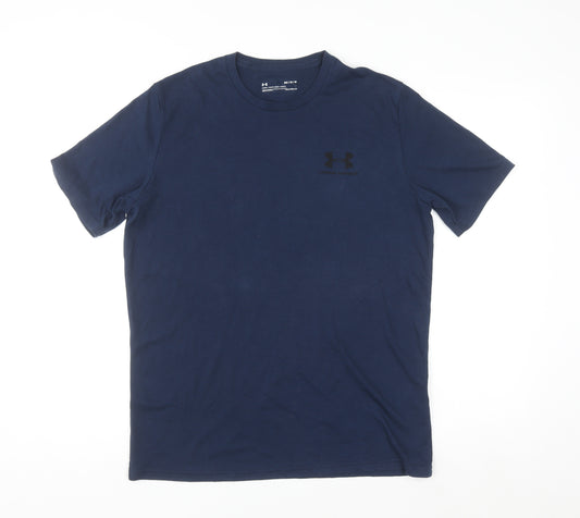 Under Armour Men's Blue HeatGear Short Sleeve Sports T-Shirt M
