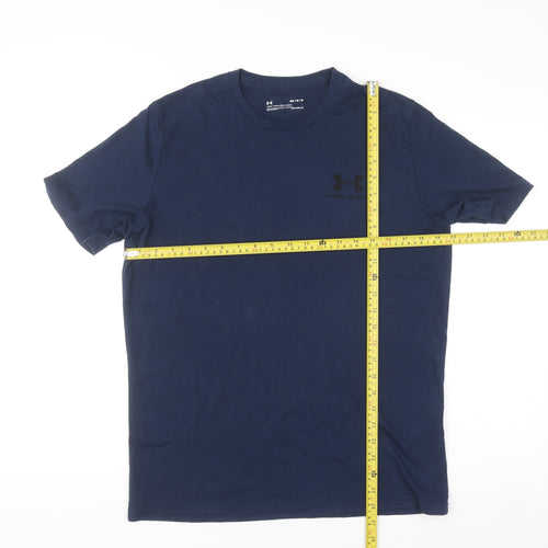 Under Armour Men's Blue HeatGear Short Sleeve Sports T-Shirt M