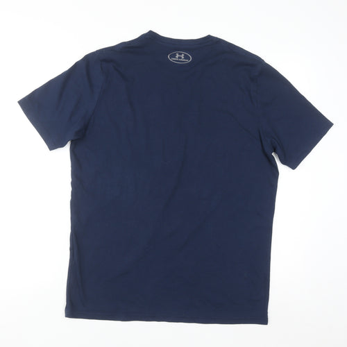 Under Armour Men's Blue HeatGear Short Sleeve Sports T-Shirt M