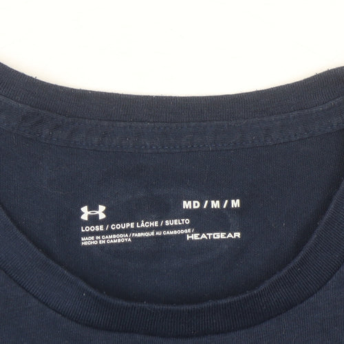 Under Armour Men's Blue HeatGear Short Sleeve Sports T-Shirt M