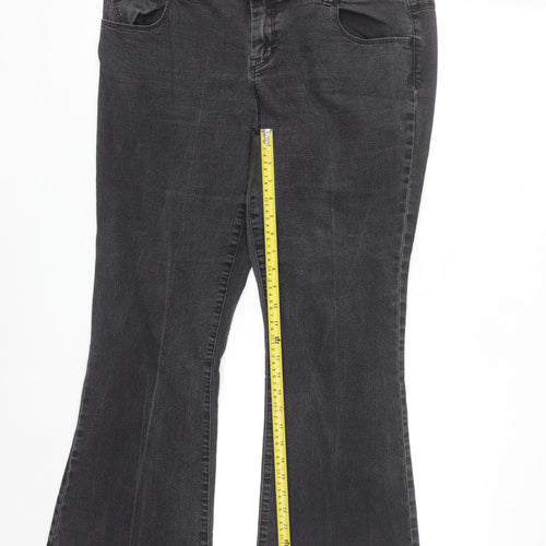 Dorothy Perkins Women’s Black Bootcut Denim Jeans Size 16