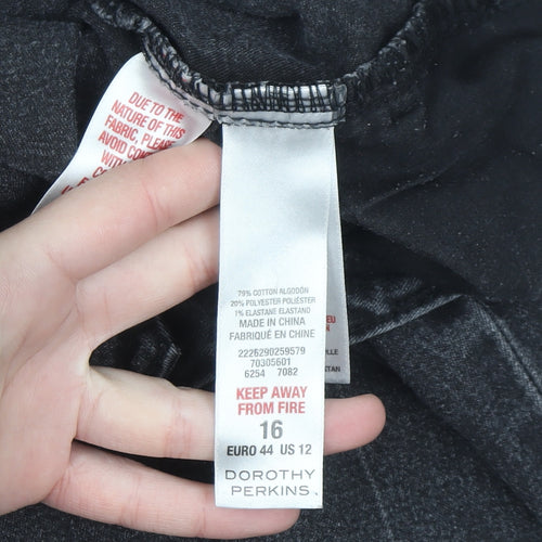 Dorothy Perkins Women’s Black Bootcut Denim Jeans Size 16