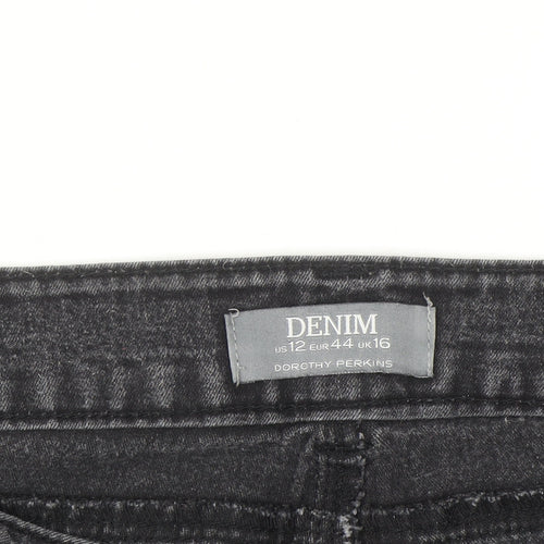 Dorothy Perkins Women’s Black Bootcut Denim Jeans Size 16