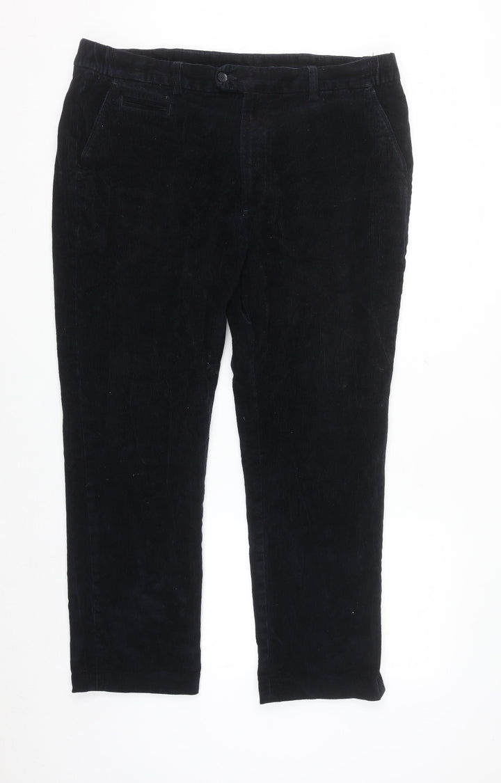 Dunnes Stores Men's Navy Corduroy Chino Trousers Size 40 Regular