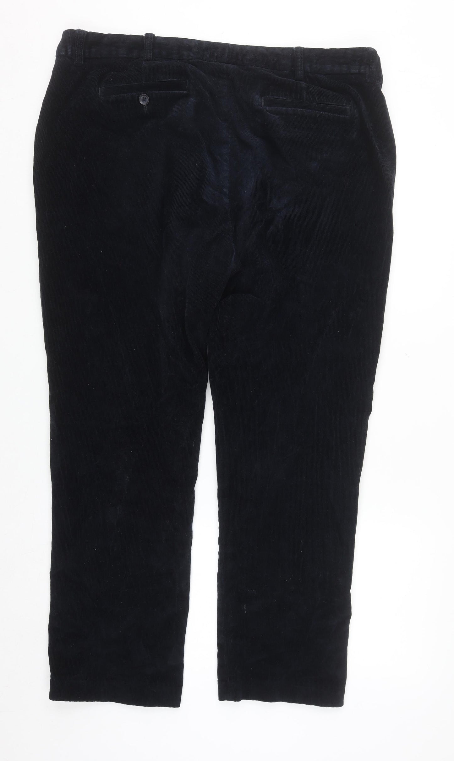 Dunnes Stores Men's Navy Corduroy Chino Trousers Size 40 Regular