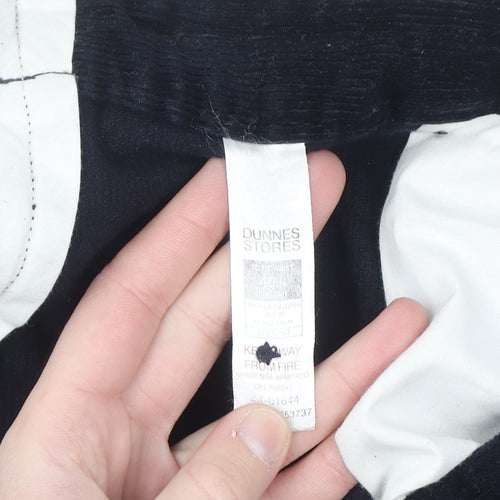 Dunnes Stores Men's Navy Corduroy Chino Trousers Size 40 Regular