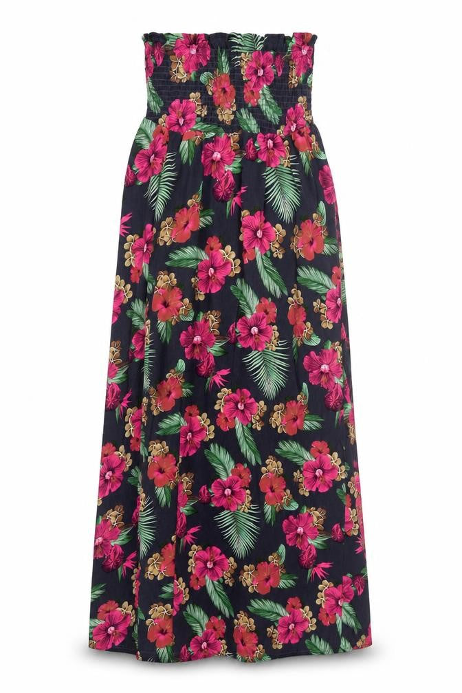 Front view of Rip Curl women’s multicoloured floral maxi dress, size UK 10