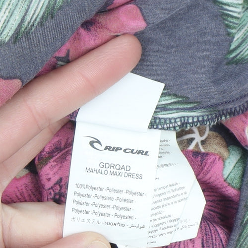 Rip Curl Womens Multicoloured Floral Maxi Dress Size 10